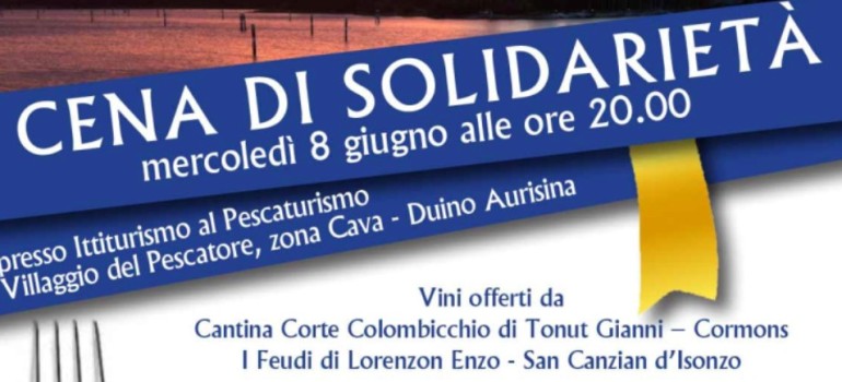 Vieni a cena insieme a Coldiretti Trieste ed ACCRI per sostenere il progetto ‘Gocce di vita’